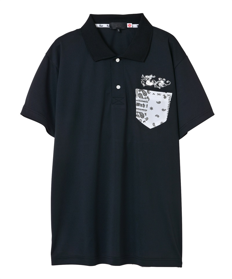 バックバイカラーポロ(BLACK-M)