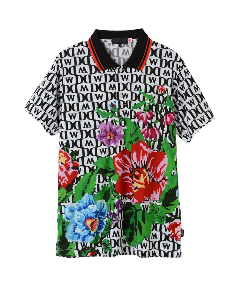 フラワーMIXプリントポロ(MONOGRAM-M)