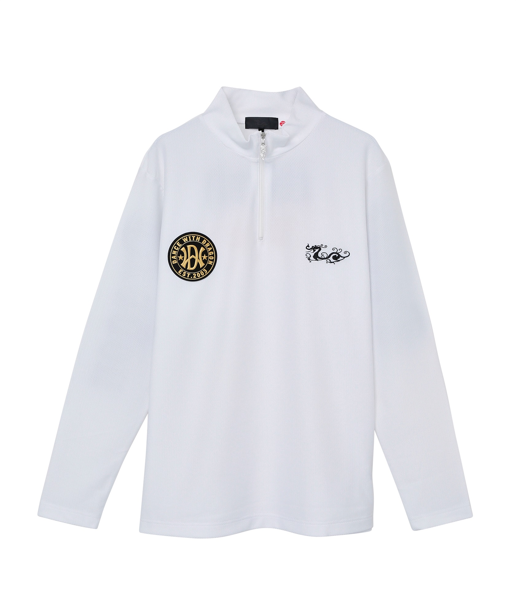 2WAYトリコットZIPモック(WHITE-M)
