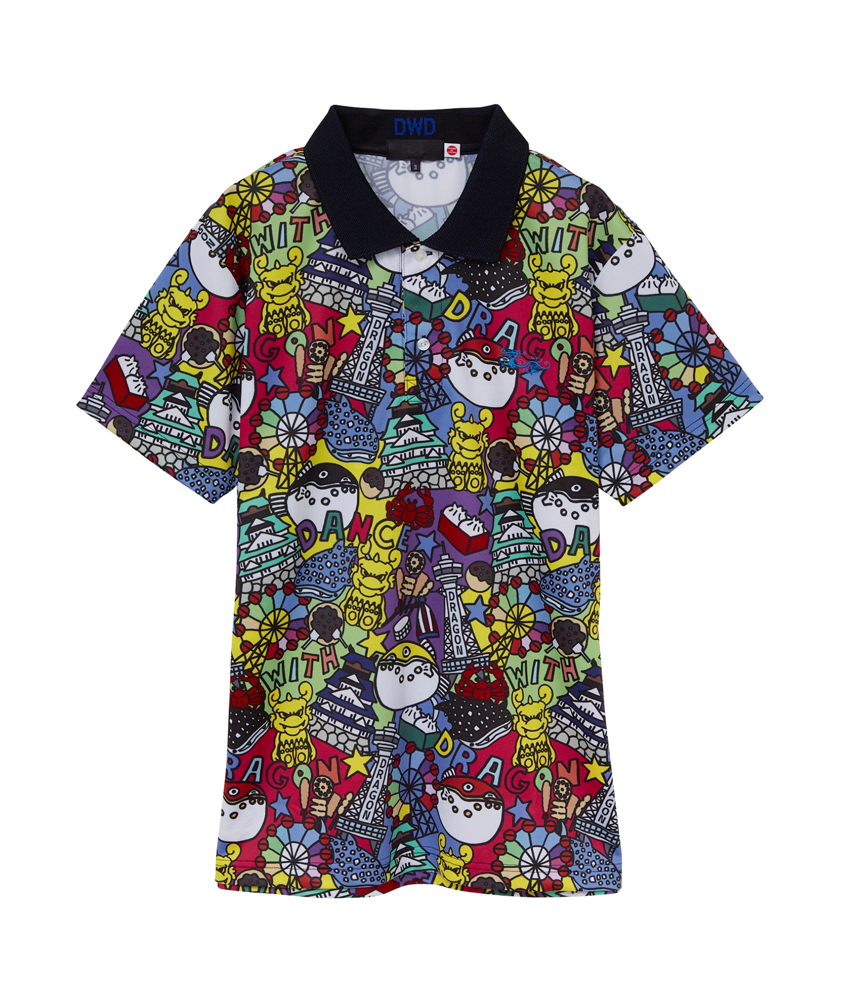 OSKプリントジャージポロ(MULTI-M)
