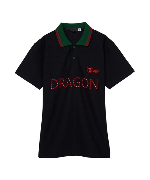 【EVEN掲載】ROICAメッシュトリコットポロ(BLACK-M)