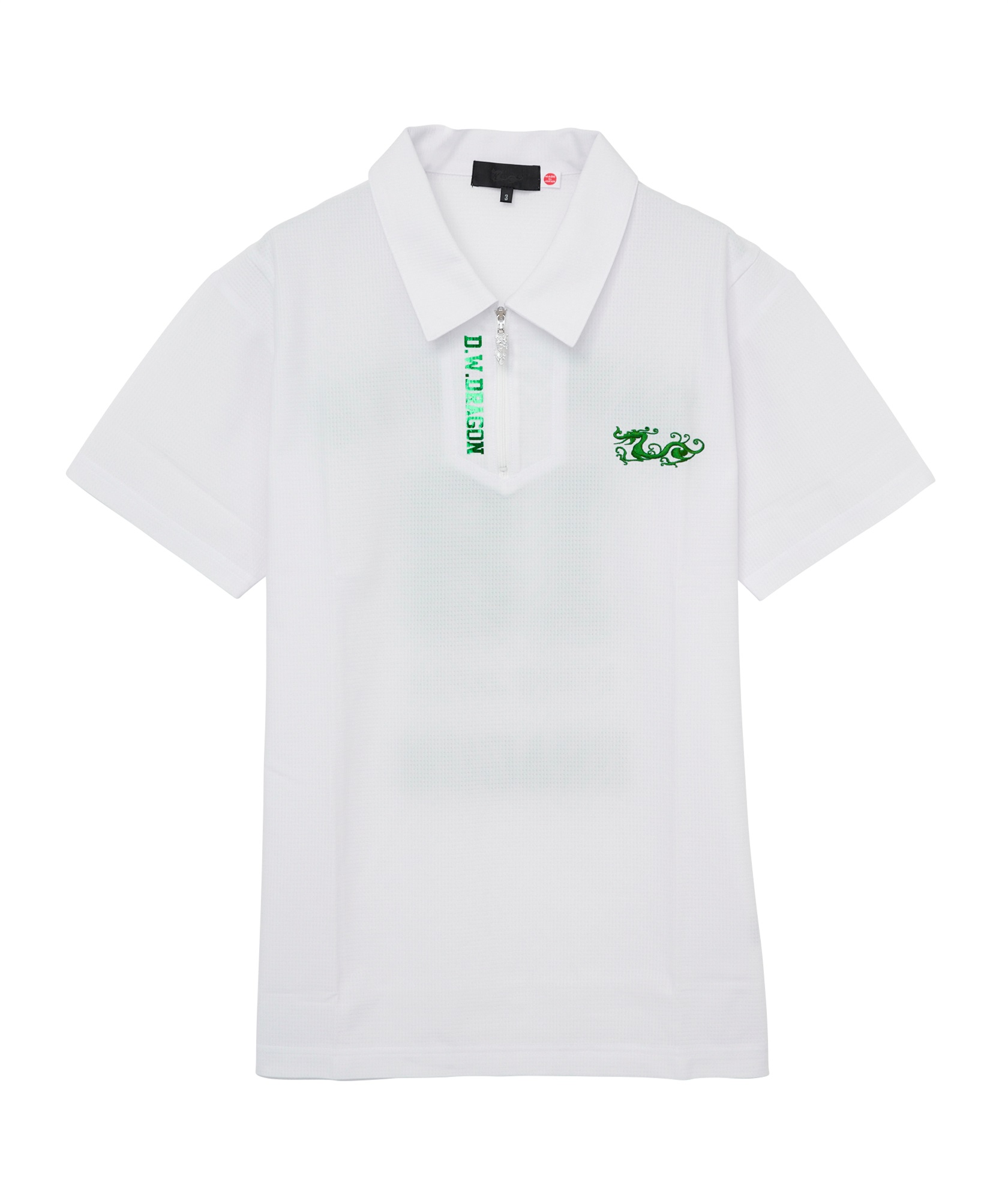 【EVEN掲載】トリコットドットメッシュポロ(WHITE-M)