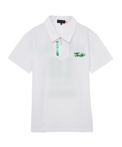 【EVEN掲載】トリコットドットメッシュポロ(WHITE-M)