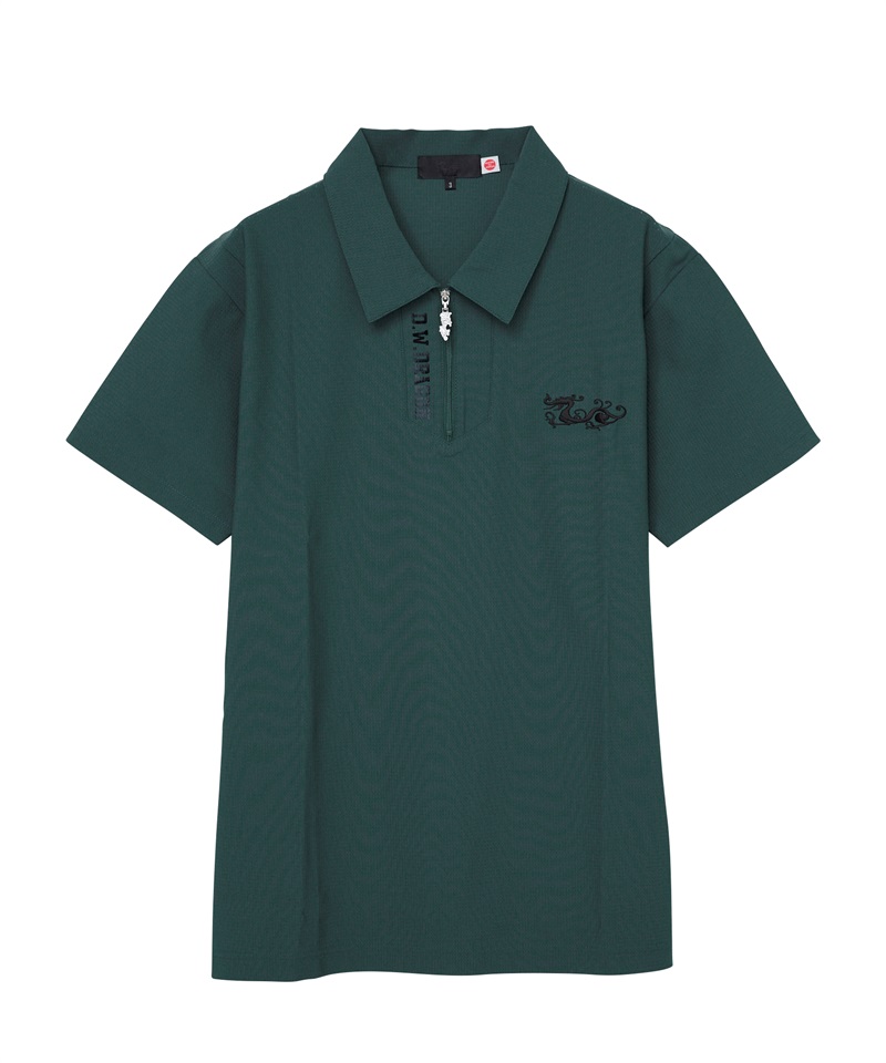 【EVEN掲載】トリコットドットメッシュポロ(GREEN-M)