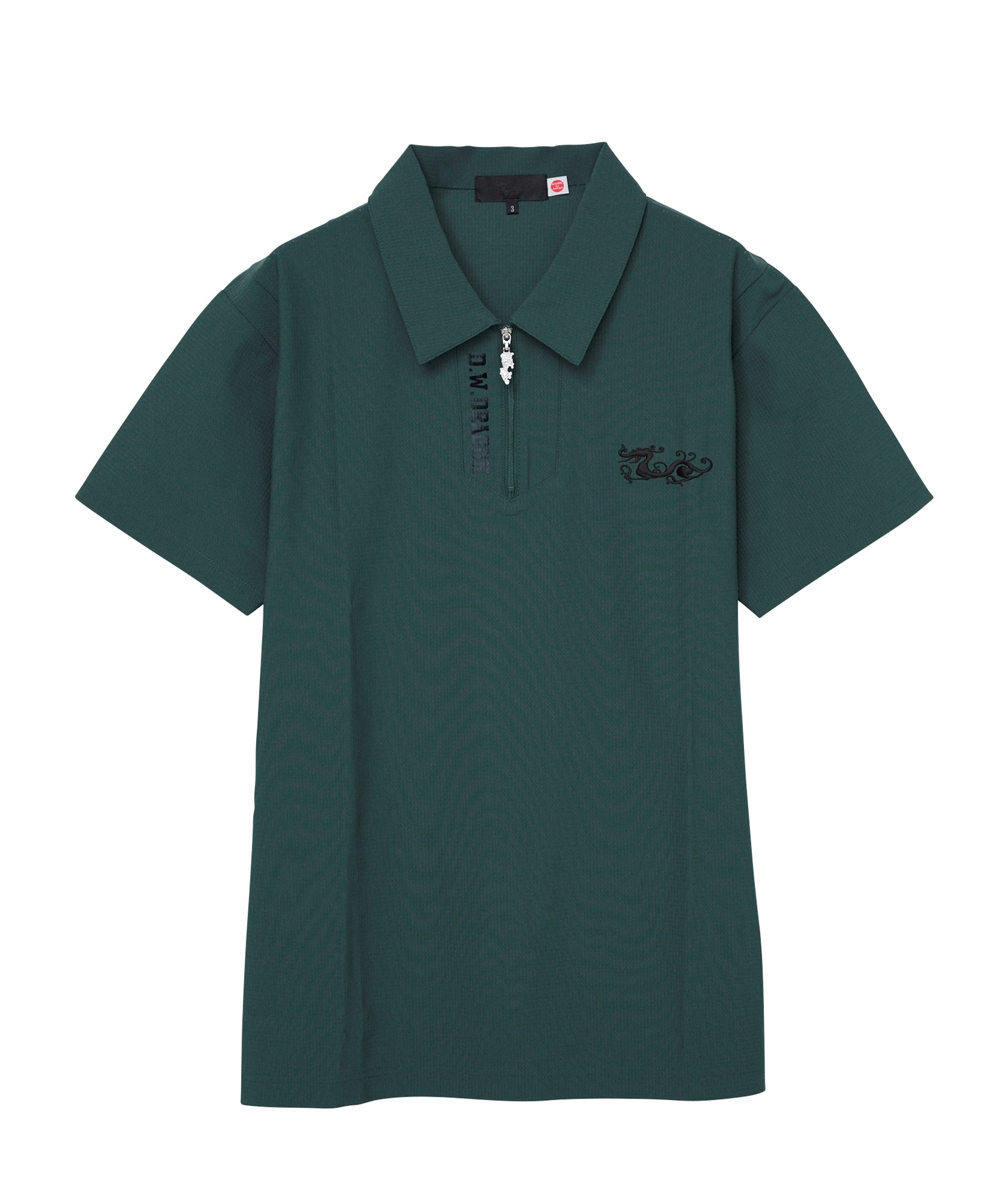 【EVEN掲載】トリコットドットメッシュポロ(GREEN-M)