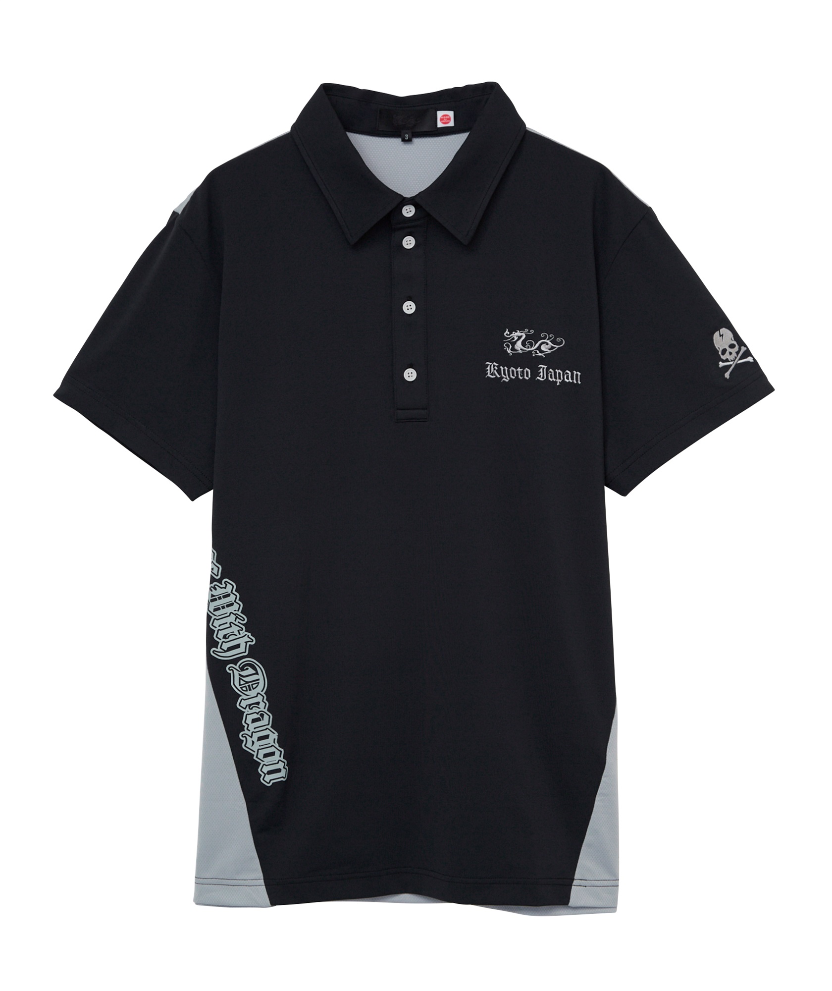 TWINCOTUVシャツ衿ポロ(BLACK-M)