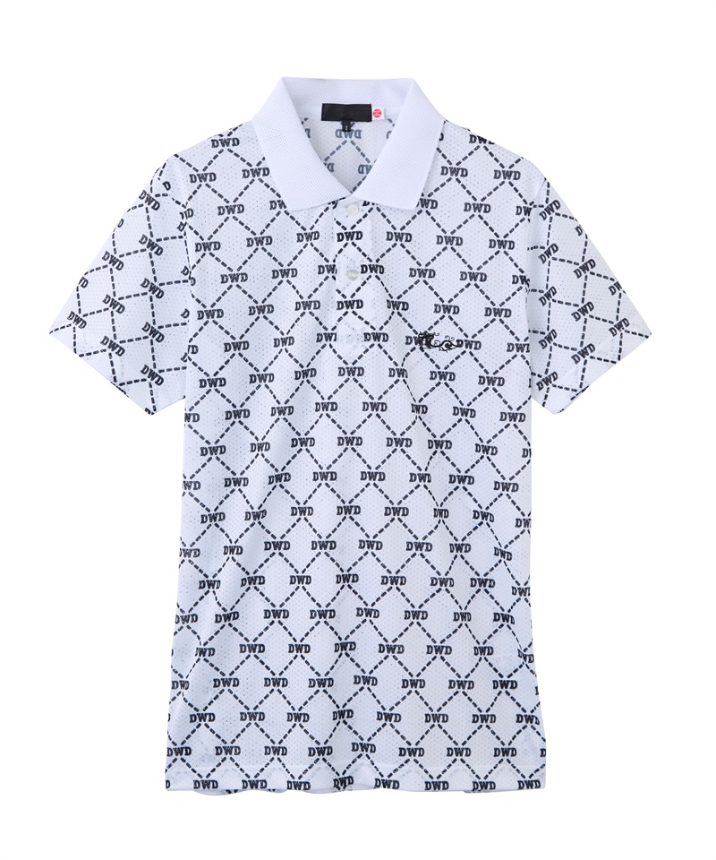 スプラッシュメッシュプリントポロ(WHITE-M)