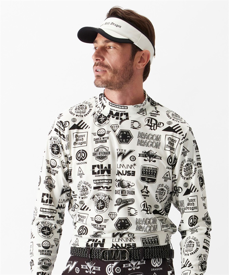 Various marksプリント長袖モック