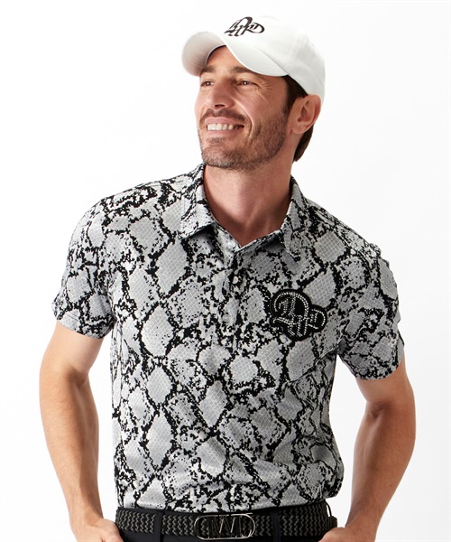 パイソンジャガードシャツ衿ポロ