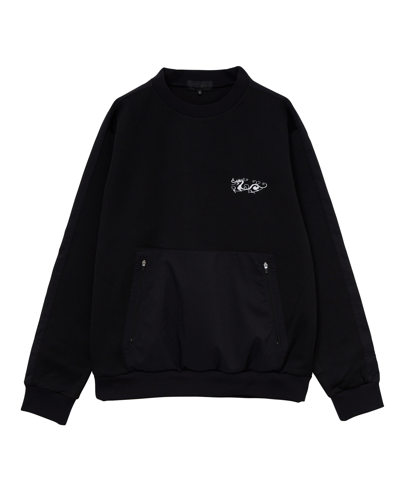 【EVEN掲載】ダブルラッセルトレーナー(BLACK-M)