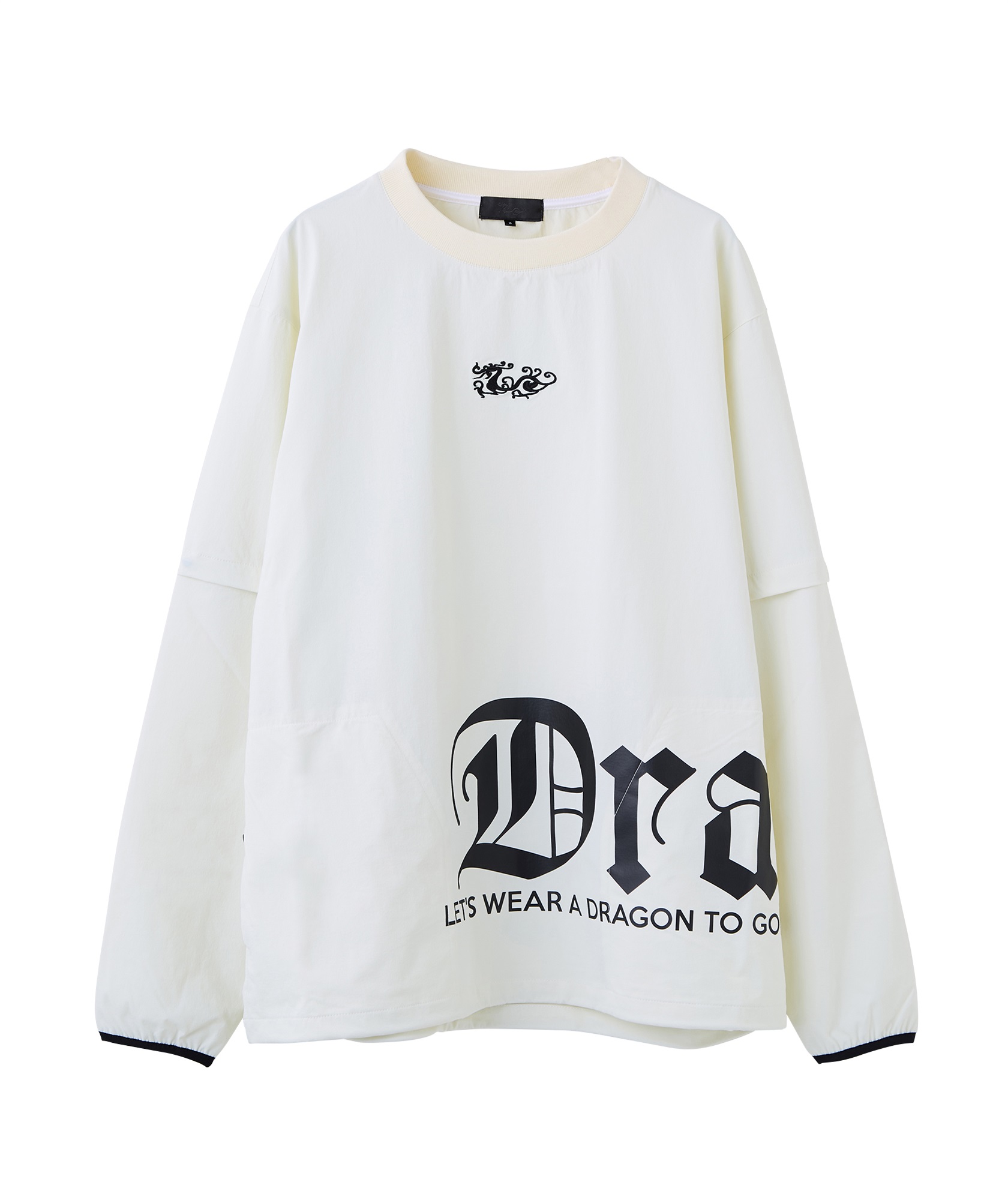 ナイロンライトクロスブルゾン【EVEN掲載】(WHITE-M)