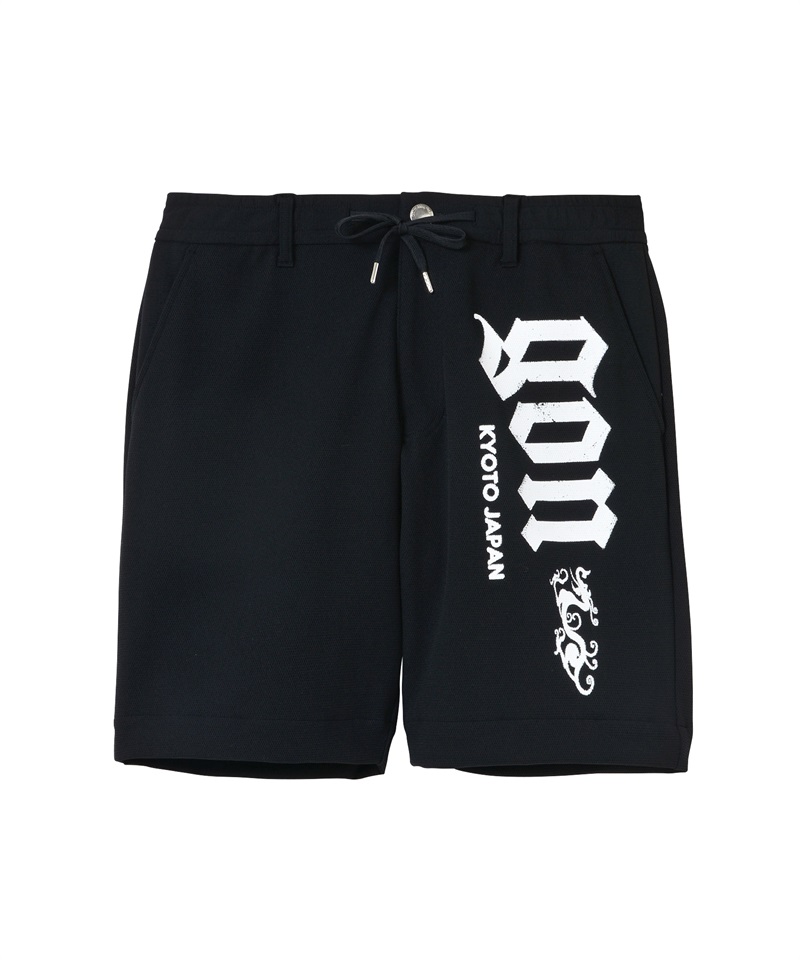 2WAYバックメッシュハーフパンツ(BLACK-S)