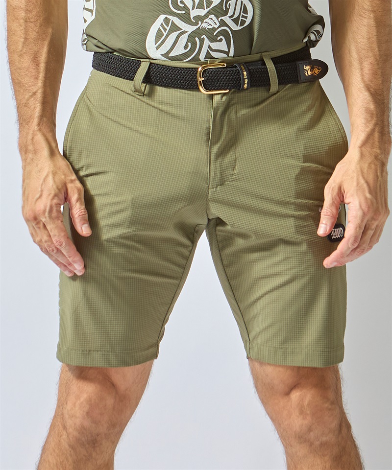 ナイロンブロックハーフパンツ(KHAKI-S)