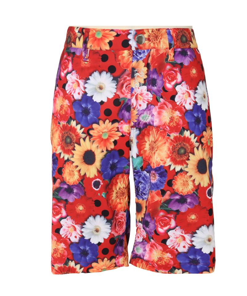RFストレッチプリントSボトム(RED?ORANGE-30インチ)