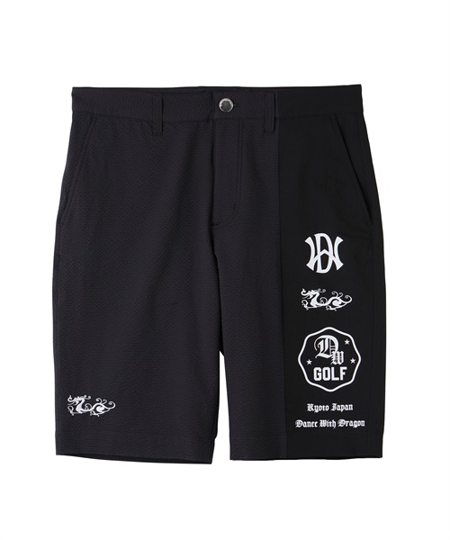 コットンサッカーショートパンツ(BLACK-S)