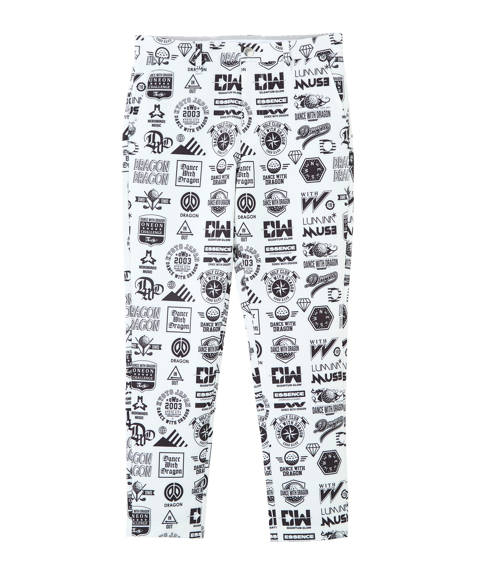 Various marksプリントボトム(WHITE-S)