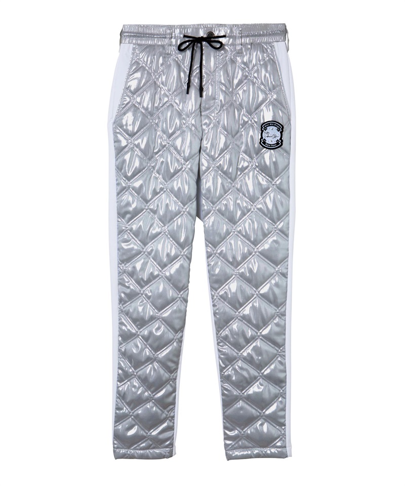 メタリックタフタキルティングパンツ(SILVER-S)