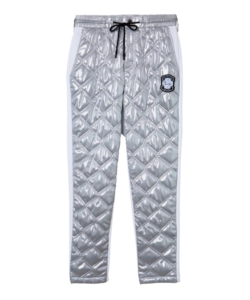 メタリックタフタキルティングパンツ(SILVER-S)