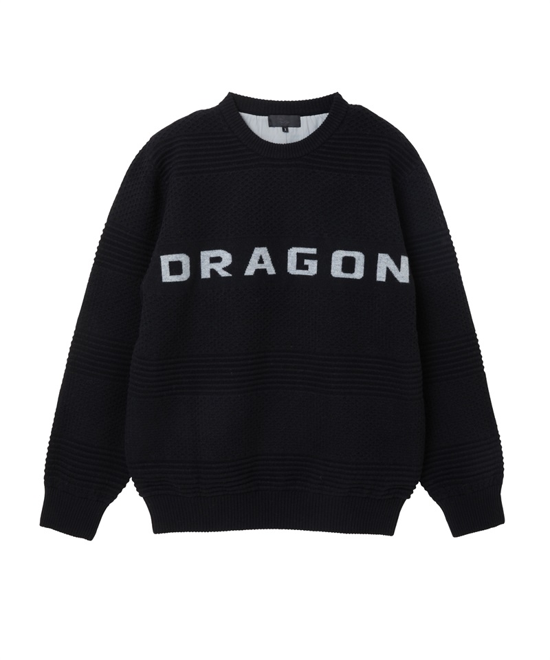 裏付きDRAGONセーター(BLACK-M)