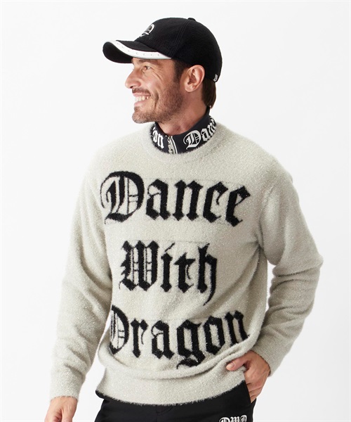 ラメフェザーヤーンニット