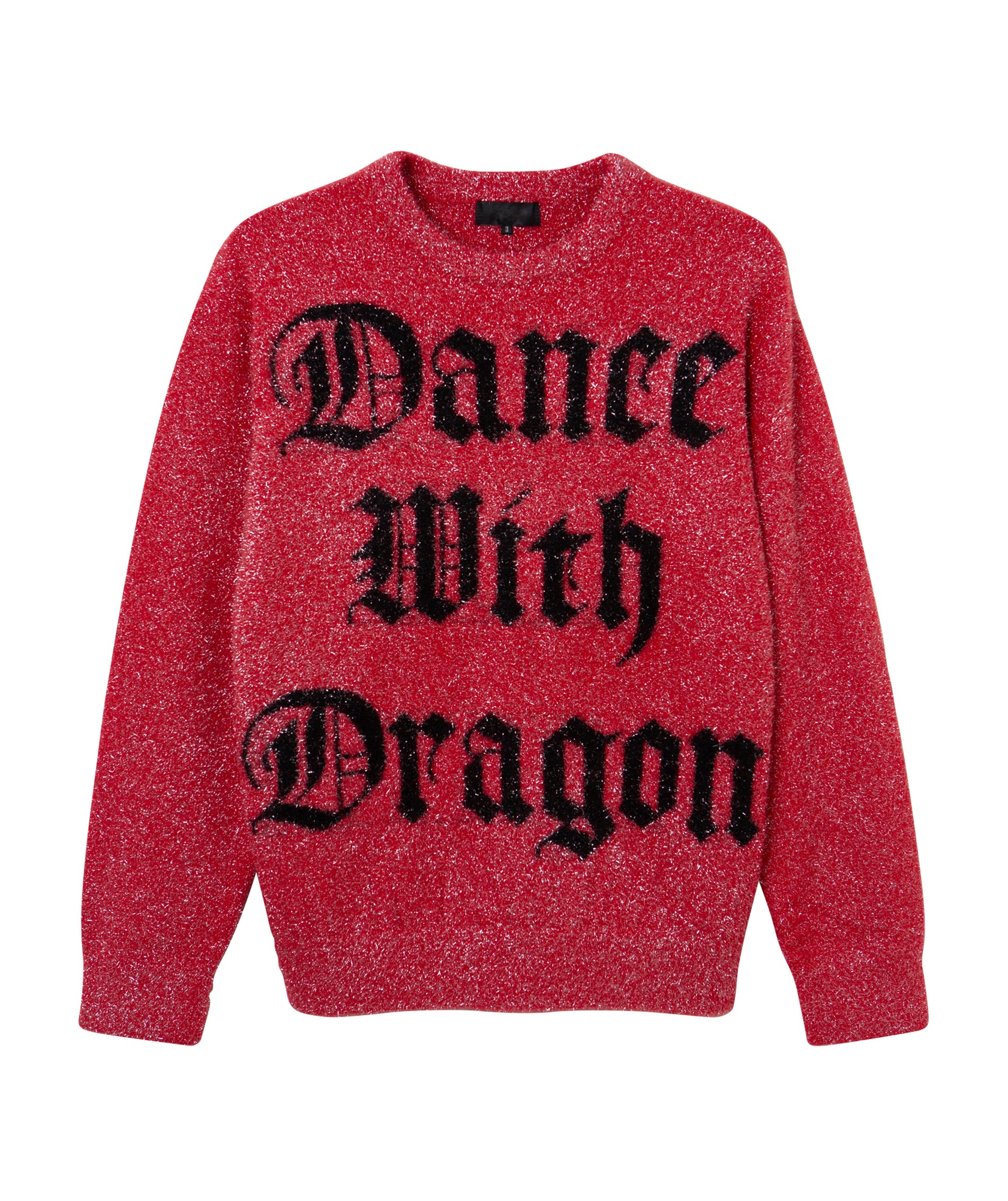 ラメフェザーヤーンニット(RED-M)