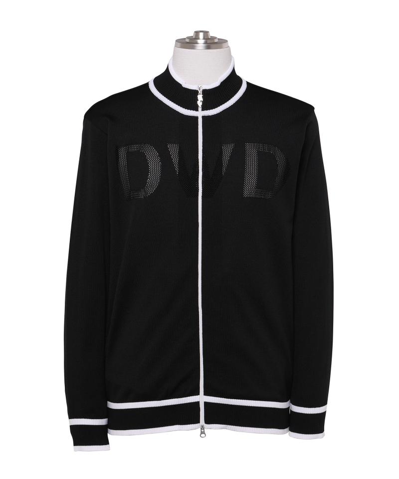 ZIPニットカーディガン(BLACK-M)