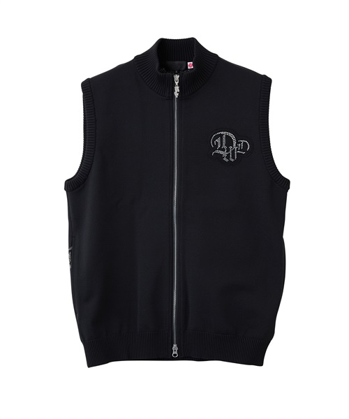 AIRSTRETCHニットベスト【EVEN掲載】(BLACK-M)