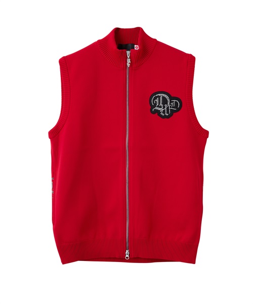 AIRSTRETCHニットベスト【EVEN掲載】(RED-M)