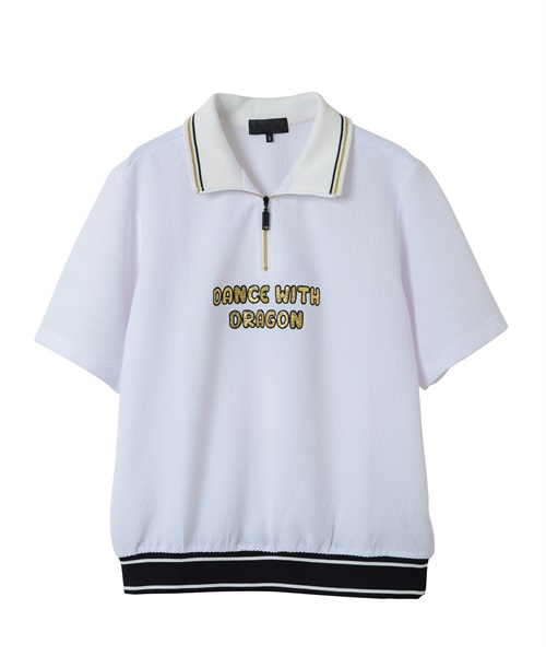 ROICAメッシュ半袖プルオーバー(WHITE-M)