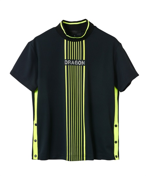 フルダルECODRYワッフル半袖モック(BLACK-M)