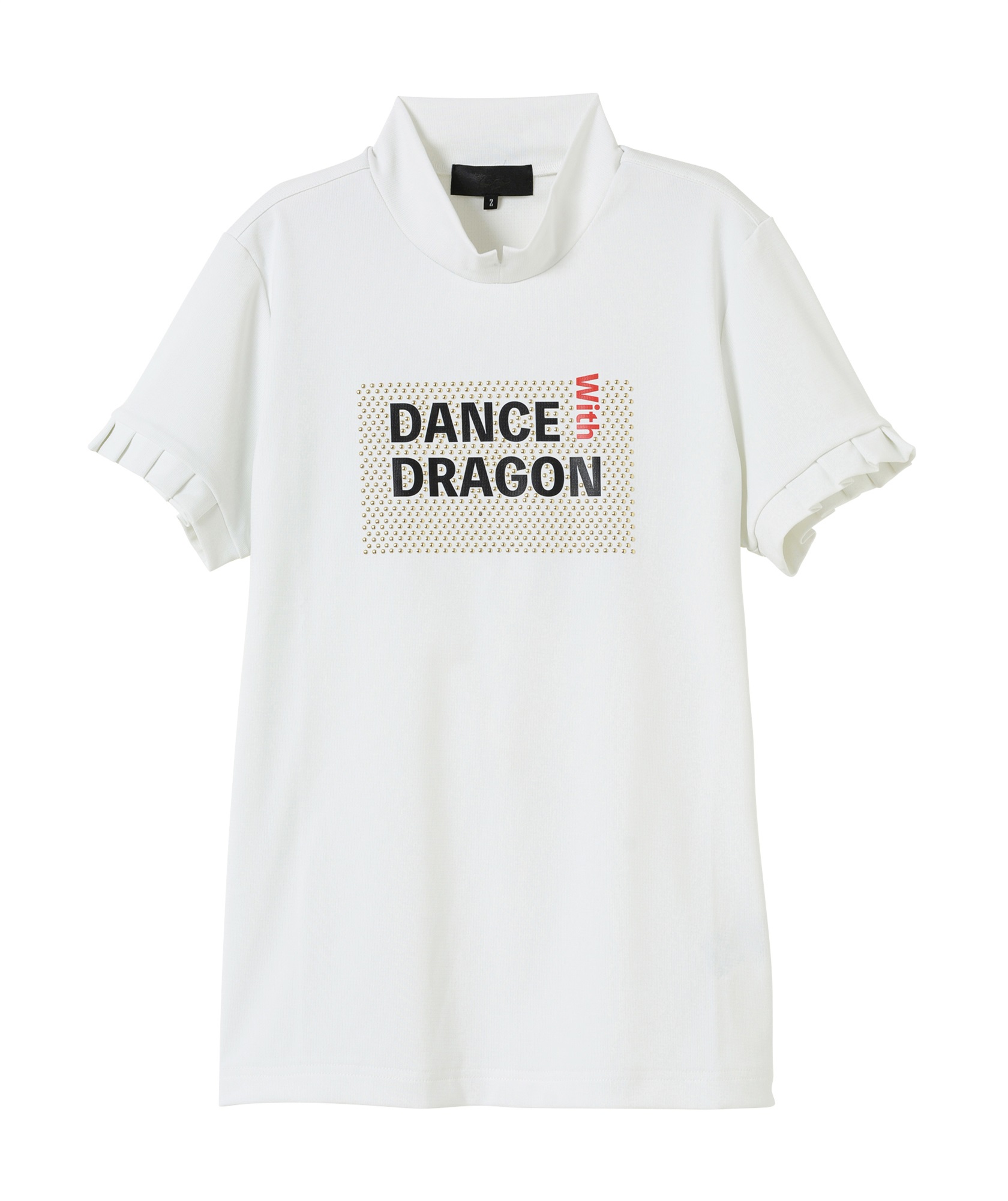 TRトリコット半袖モックネック(WHITE-M)
