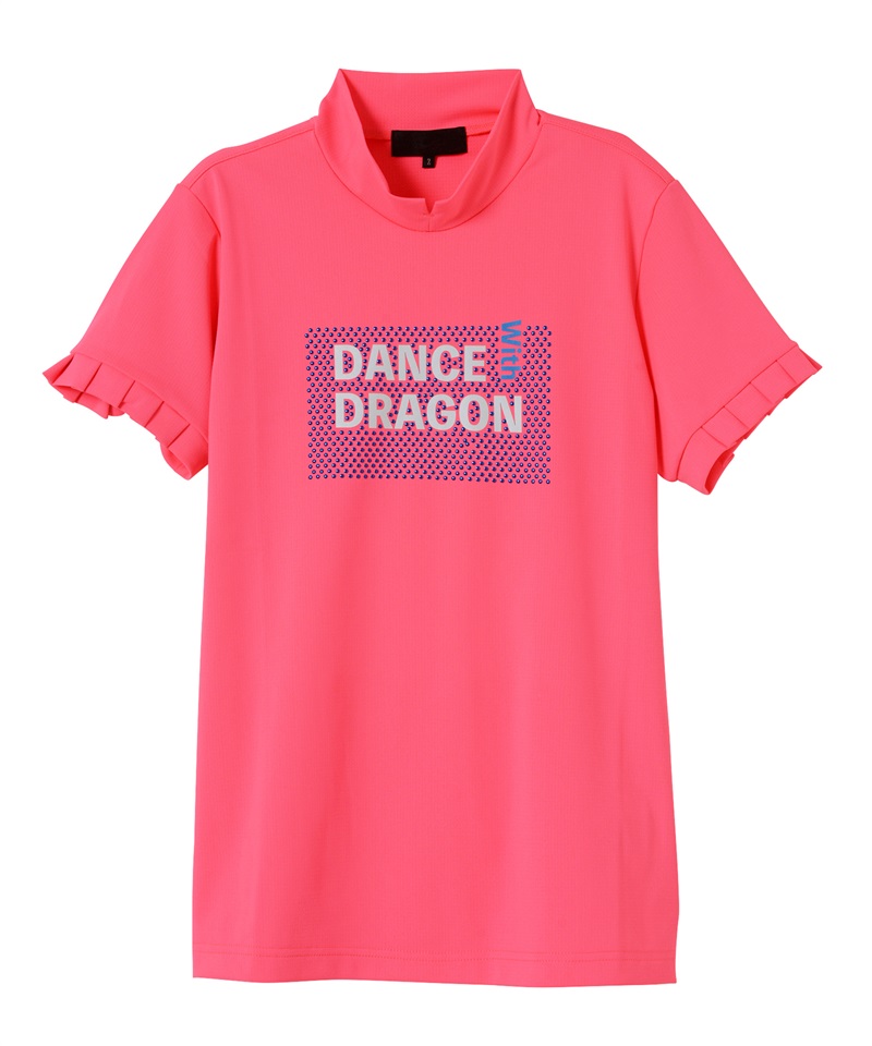 TRトリコット半袖モックネック(PINK-M)
