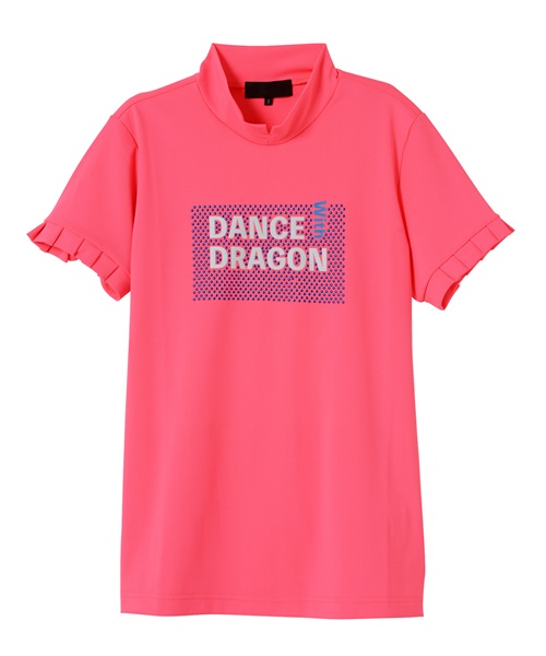 TRトリコット半袖モックネック(PINK-M)