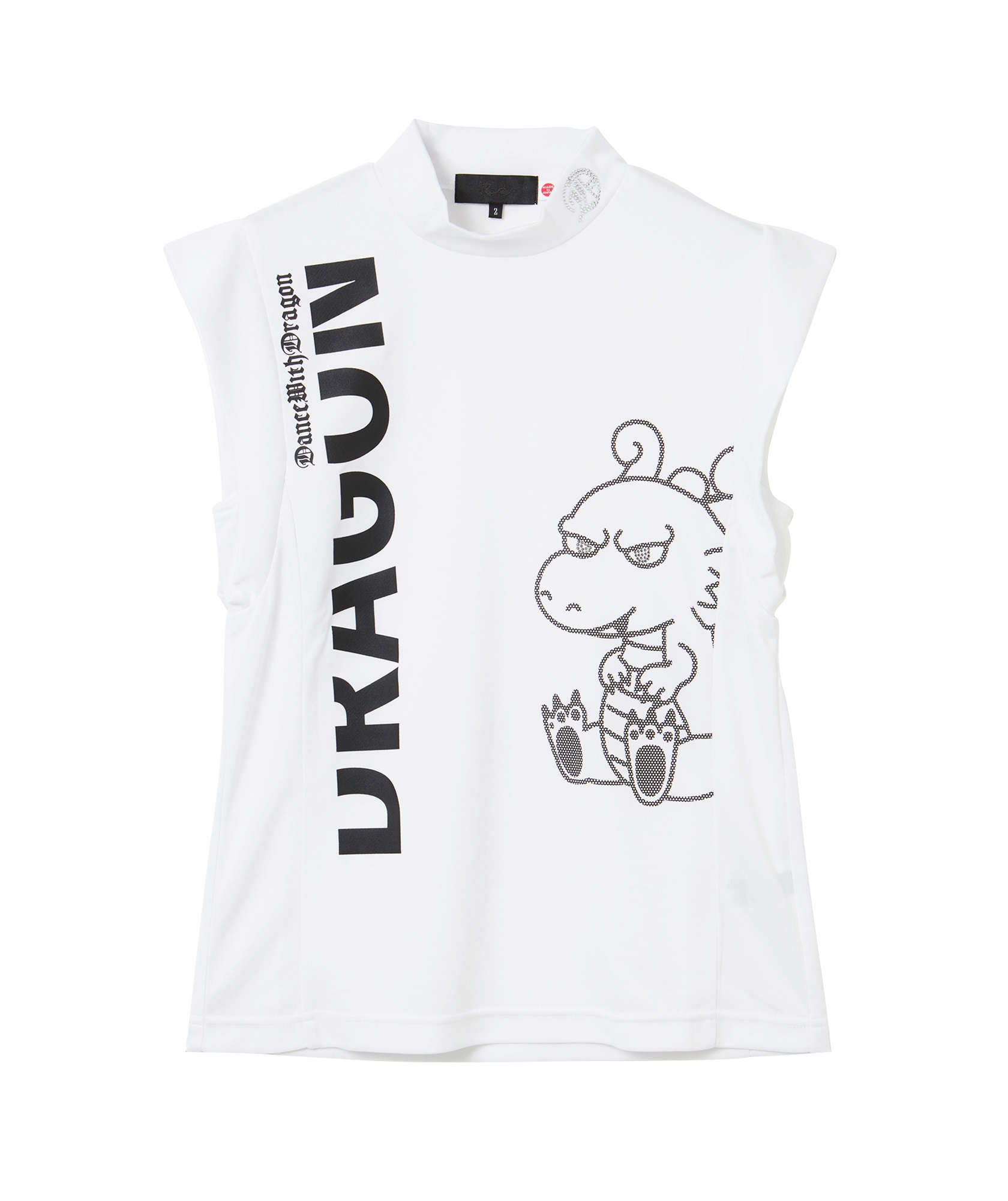 プラスリッチノースリーブモック(WHITE-M)