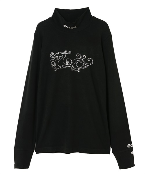 MIP長袖モックネック(BLACK-M)