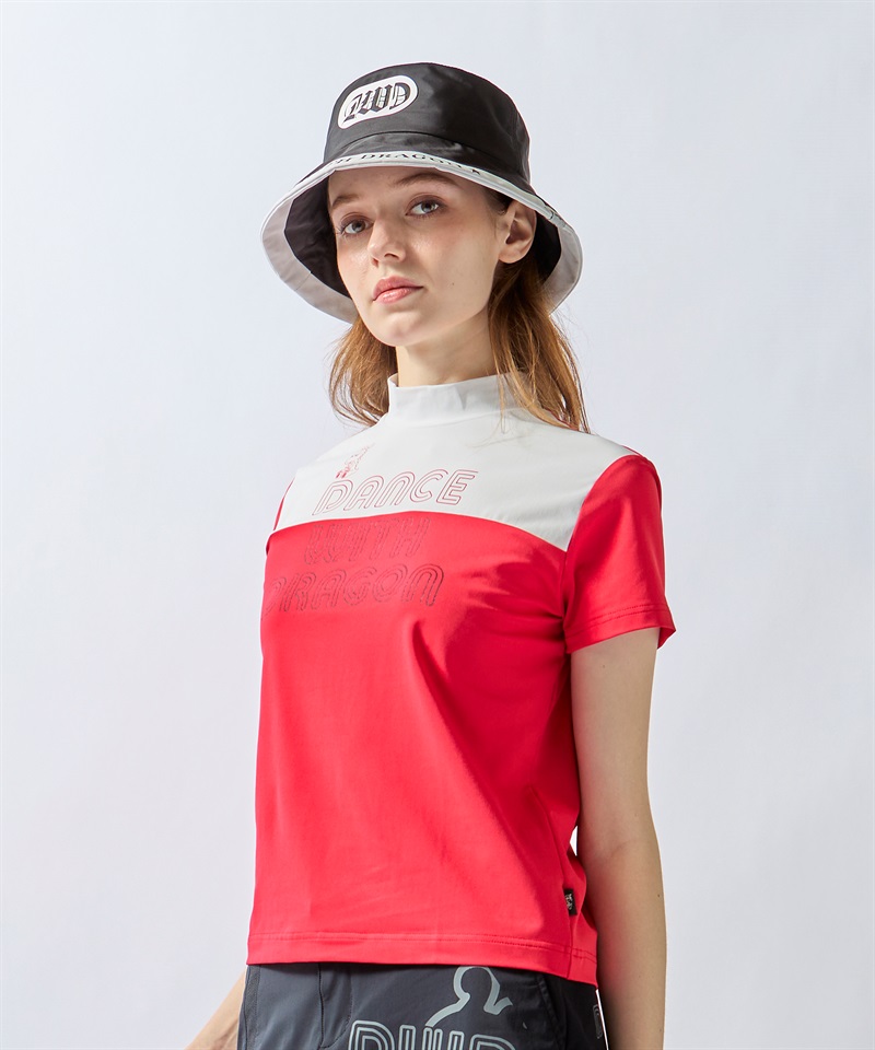 COCOTYＹ半袖モックネック(RED-M)