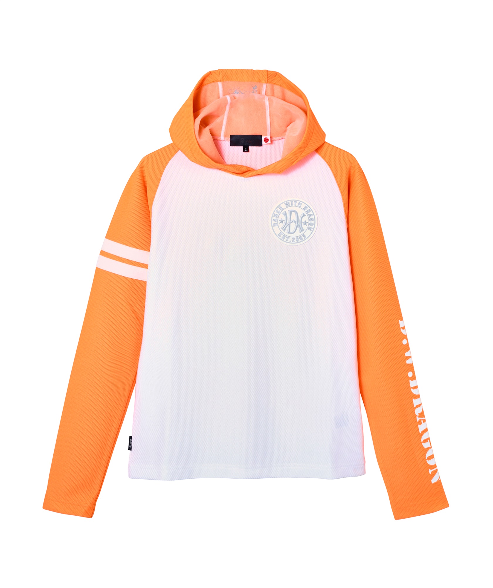 2WAYトリコット長袖フード(ORANGE-M)