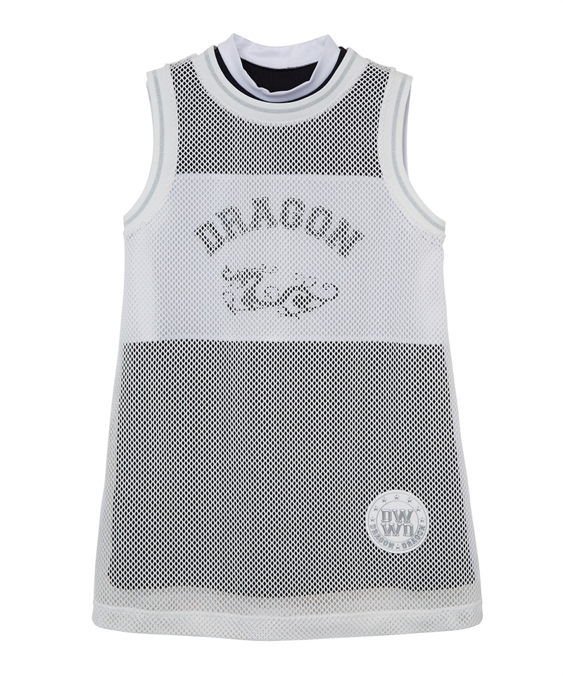 オーバーメッシュノースリシャツ(BLACK-M)