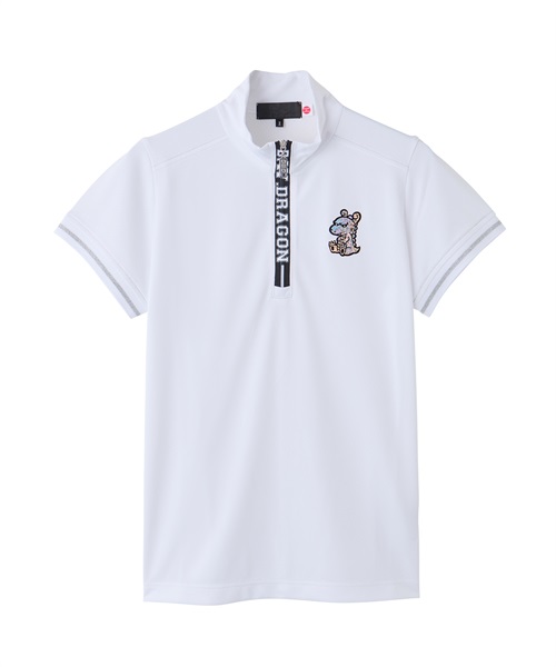 3FUNCTION-ZIPネックシャツ(WHITE-M)