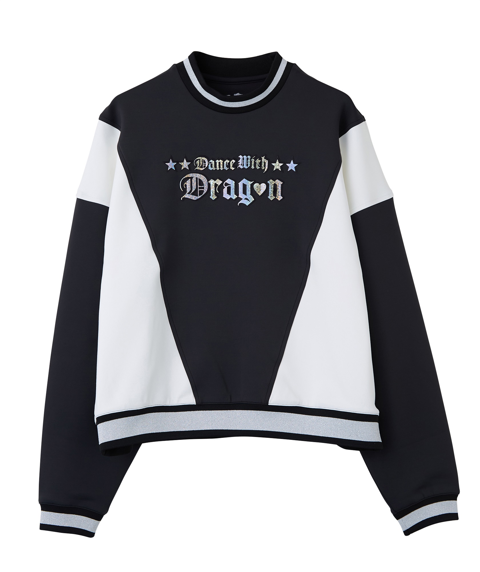 ダンボールブロック配色トレーナー(BLACK-M)