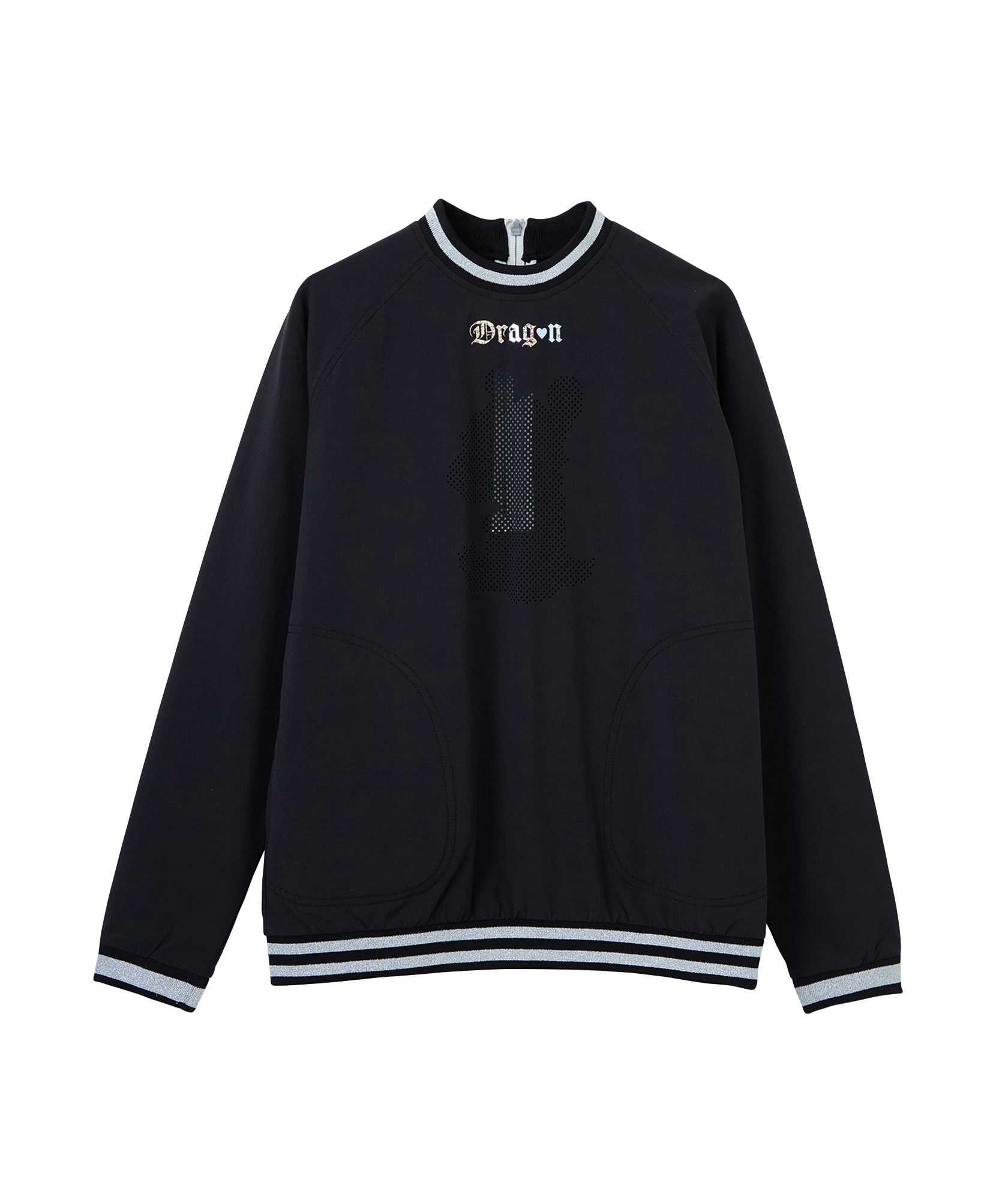 ナイロンライトクロスプルオーバー(BLACK-M)