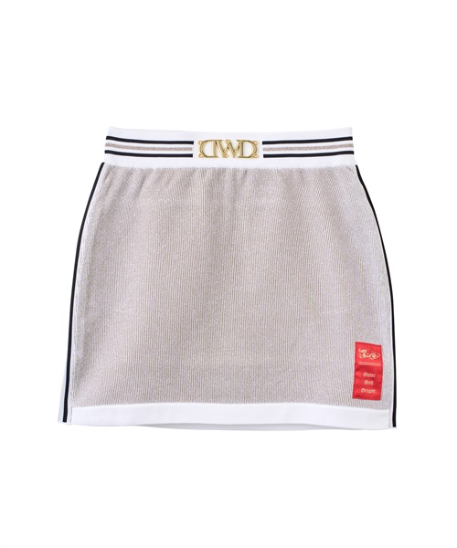 ラメニットスカート(WHITE-M)