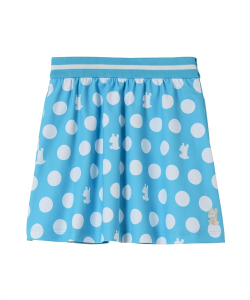 モノグラムプリントスカート(DOT（BLUE×WHITE）-S)