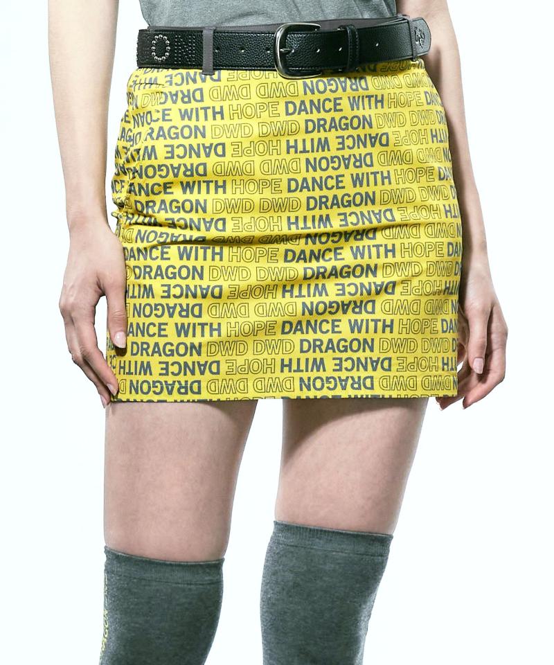 ロゴスイッチングプリントスカート