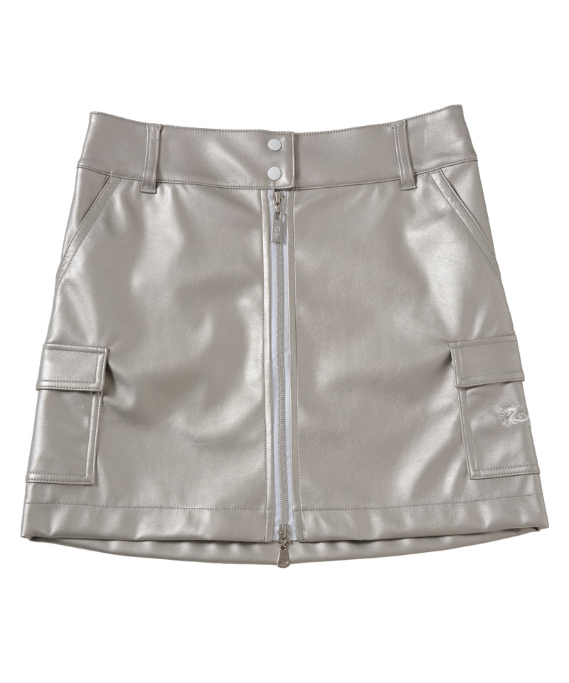 シンセティックレザースカート(SILVER-S)