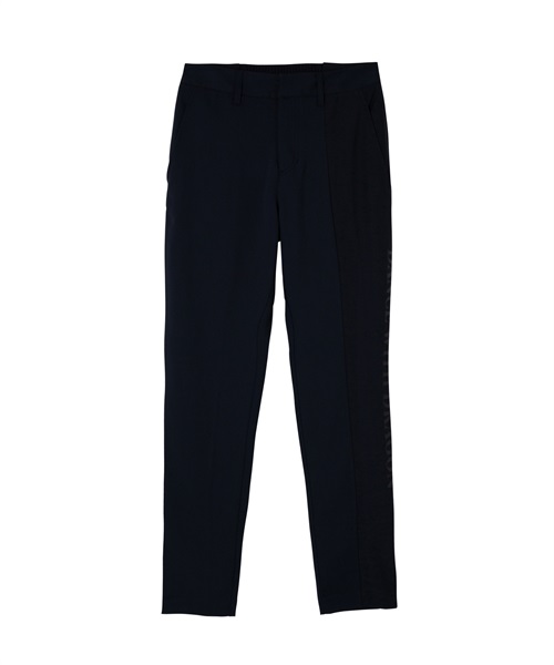 アシメトリードッキングロングパンツ(BLACK-S)