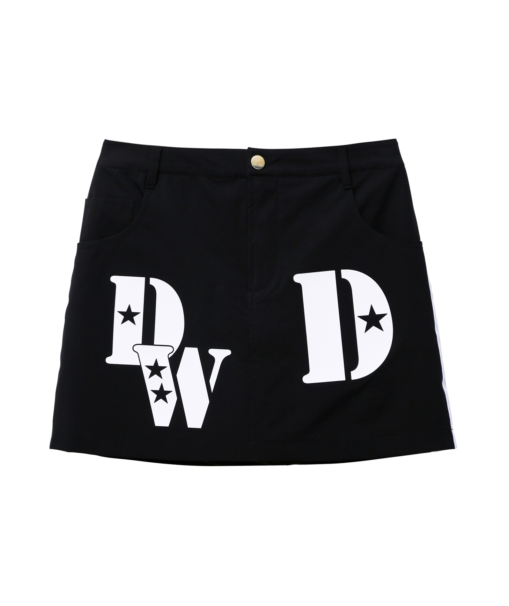 TEXBLIDストレッチスカートパンツ(BLACK-S)