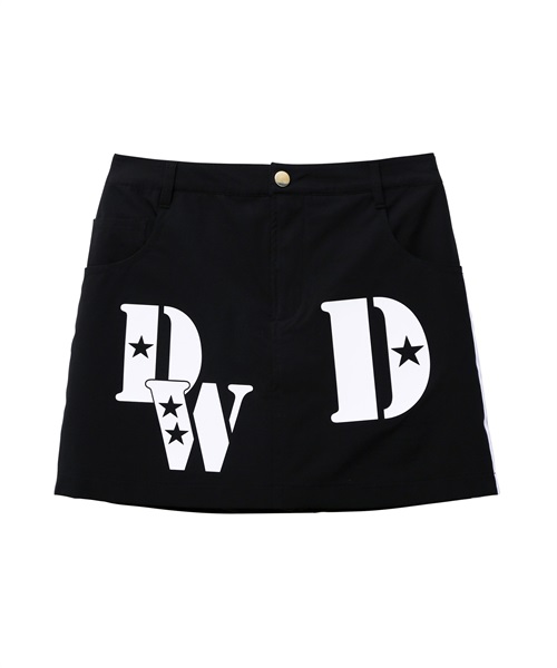 TEXBLIDストレッチスカートパンツ(BLACK-S)