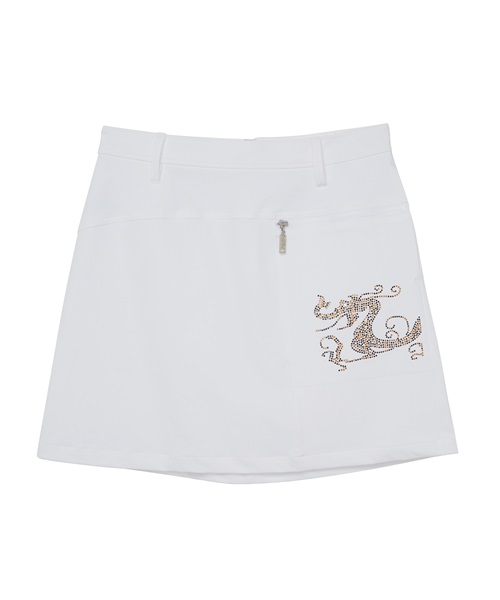 アシメトリーファスナースカート(WHITE-S)