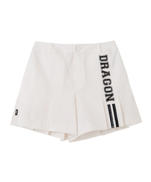 コットンサッカーキュロットスカート(WHITE-S)